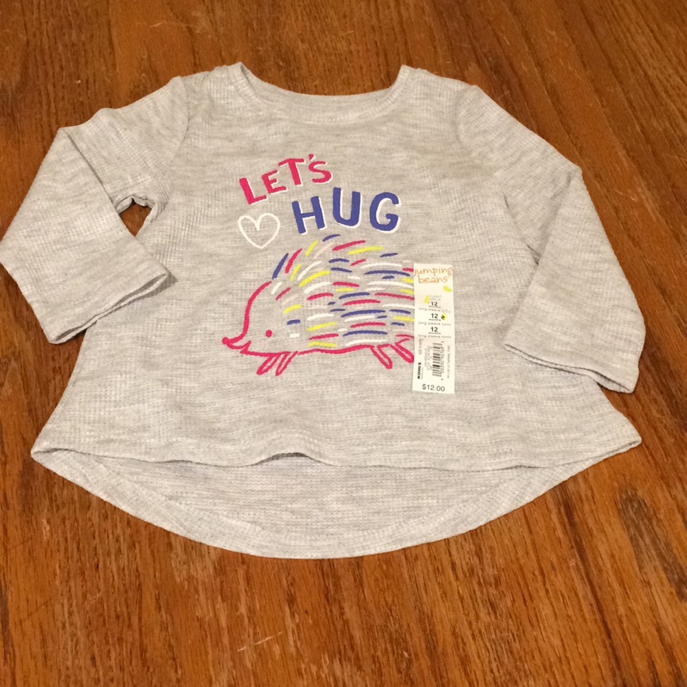 NWT girl's "lets hug" thermal tunic
